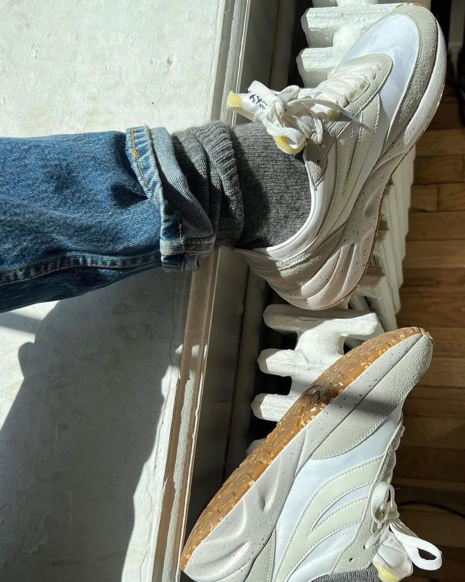 4089 TRAINING SNEAKERS 9TS SLIM VEGAN WHITE-AVORIO
