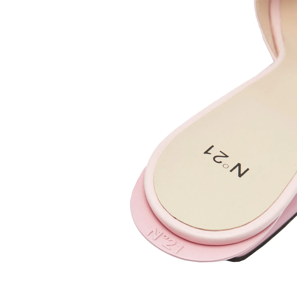 60mm Cantilevered Leather Mules