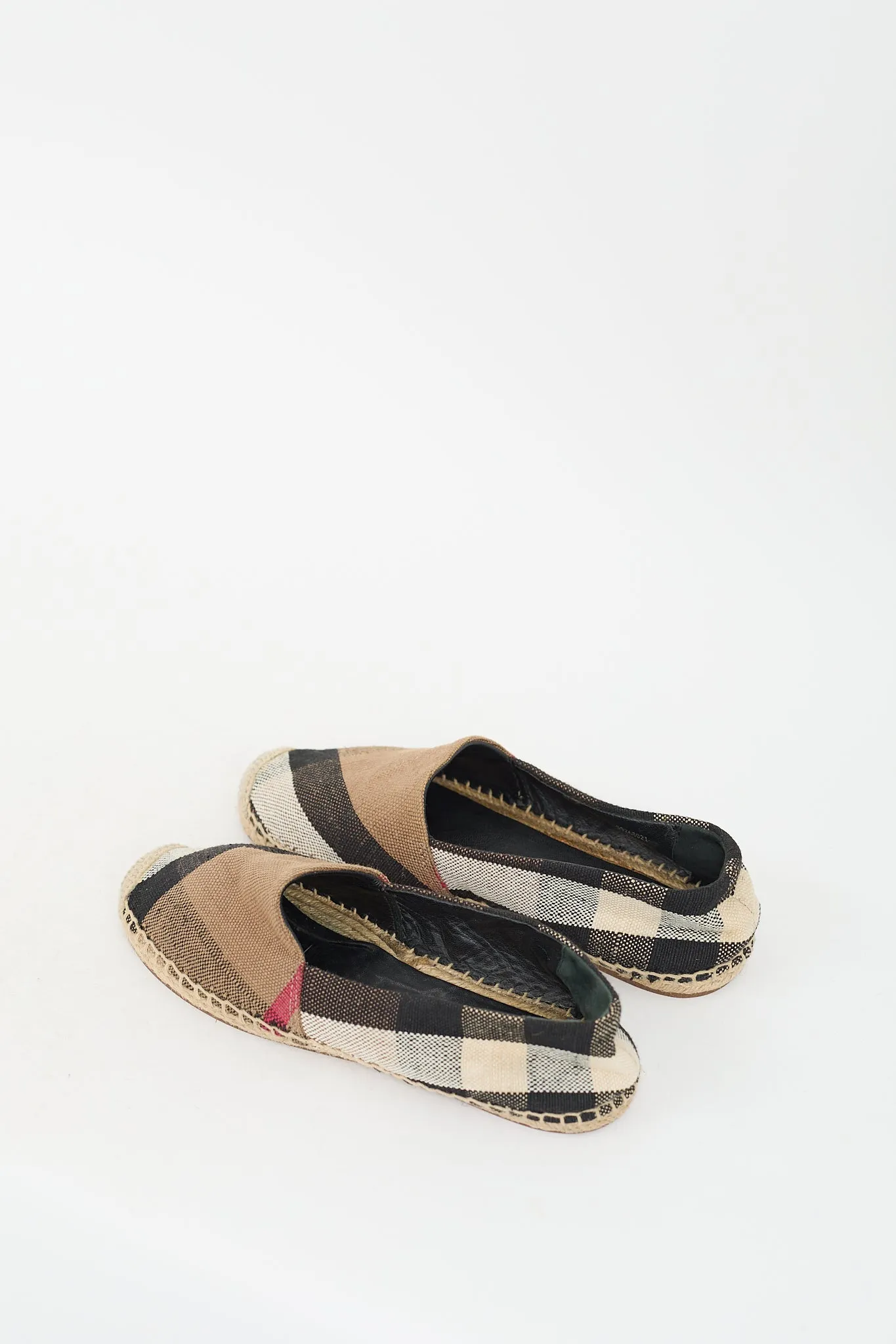 Brown & Multi Nova Check Espadrille Sneaker