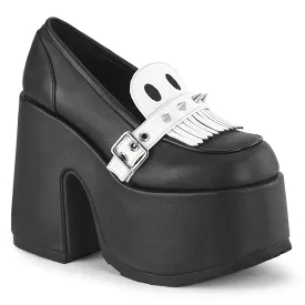 CAMEL-58 DemoniaCult Black Vegan Leather Sexy Women's Heels & Platform Shoes (Alternative Footwear)