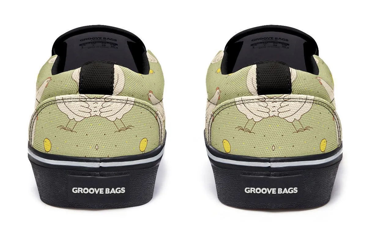 Chicken Family Slip-On Shoes