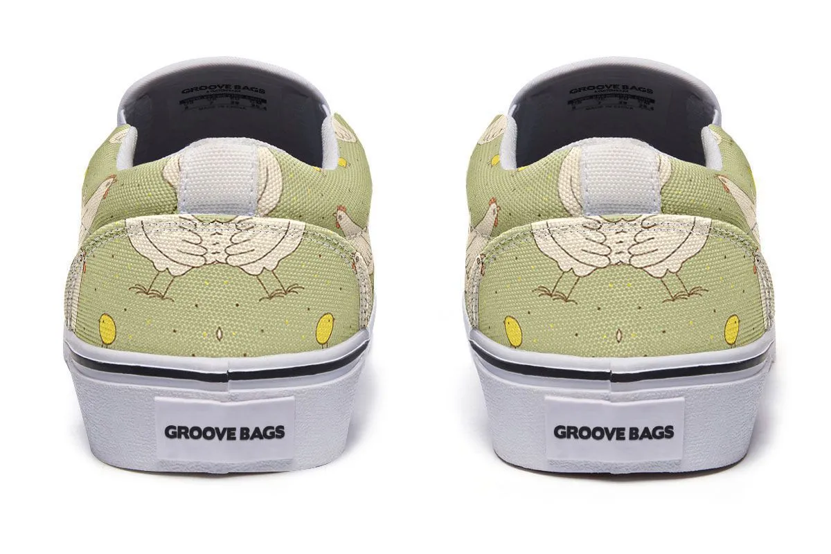 Chicken Family Slip-On Shoes