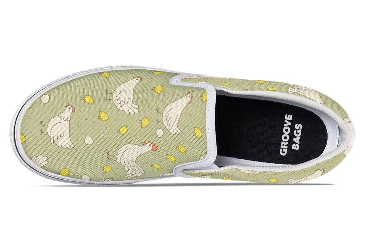 Chicken Family Slip-On Shoes