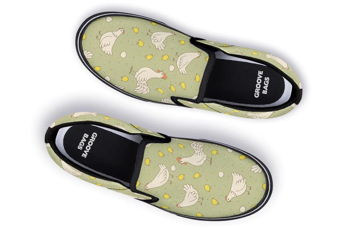 Chicken Family Slip-On Shoes