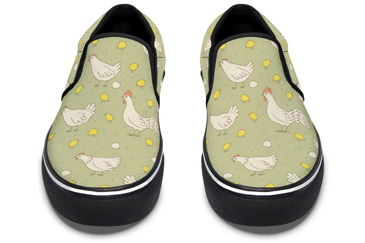 Chicken Family Slip-On Shoes