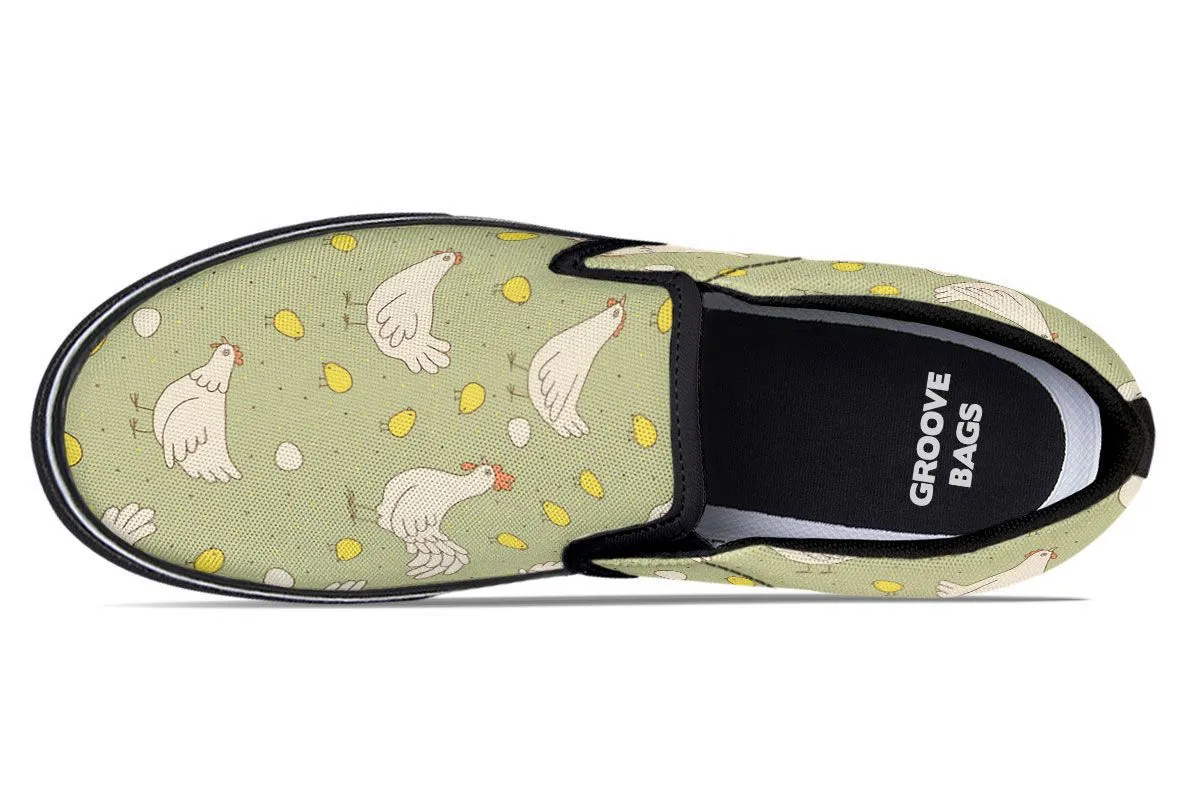 Chicken Family Slip-On Shoes