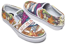 Colorful Mycology Slip-On Shoes