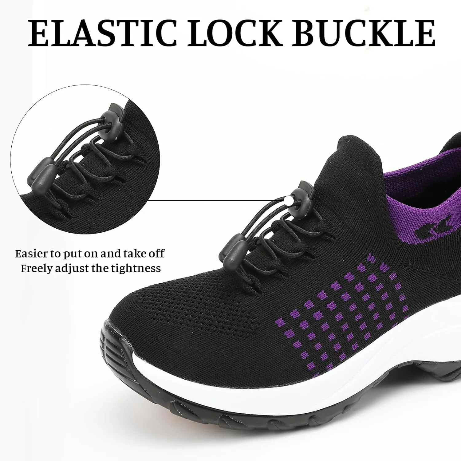Comfort Wear Orthowear Shoes for Women Men Orthopedic Cushion Shoes Anti-Slip Air Nurse Shoe Breathable Mesh Fashion Sneakers for Women Adjustable Elastic Strap Trainers Plantar Fasciitis Unisex