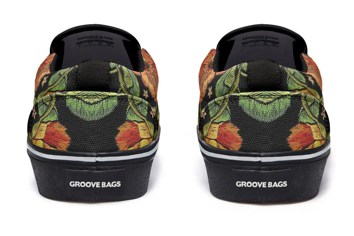 Embroidery Horse Slip-On Shoes