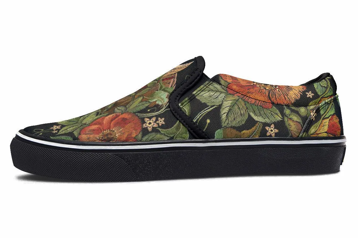Embroidery Horse Slip-On Shoes