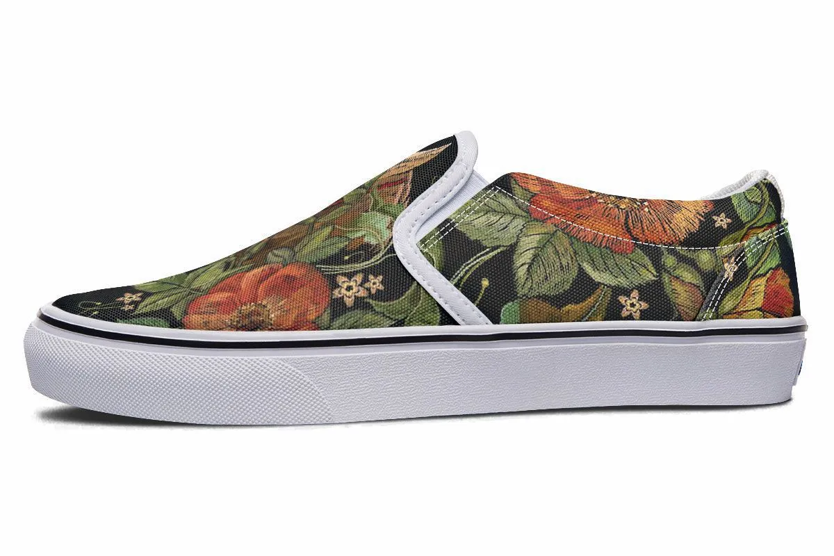 Embroidery Horse Slip-On Shoes