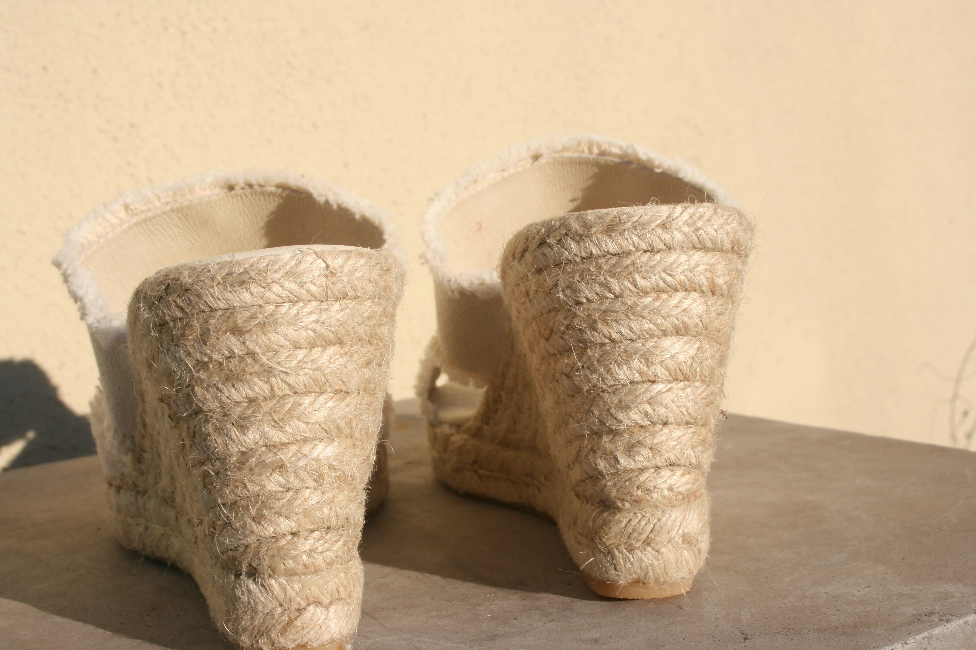 Emma Canvas Espadrille - White