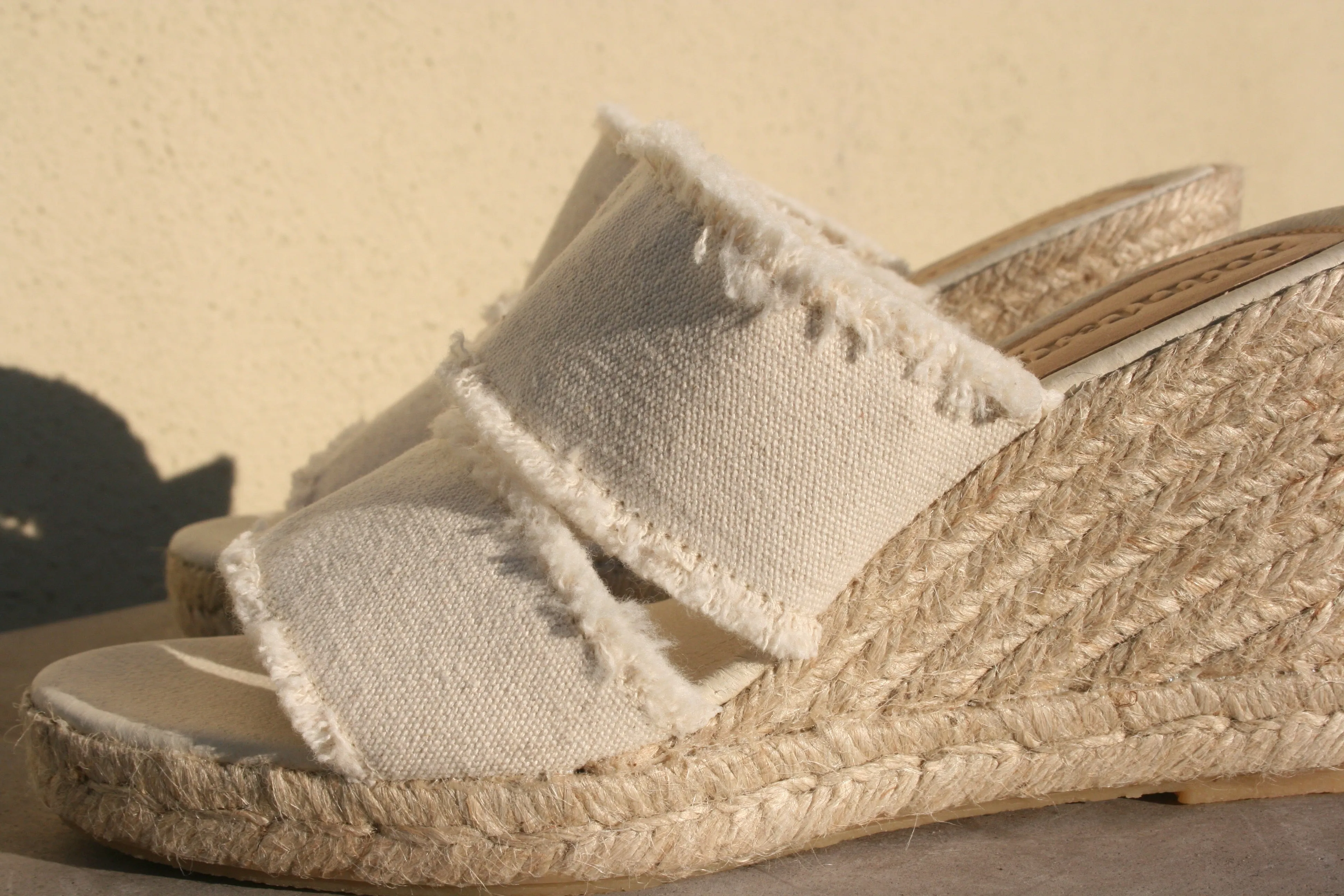 Emma Canvas Espadrille - White