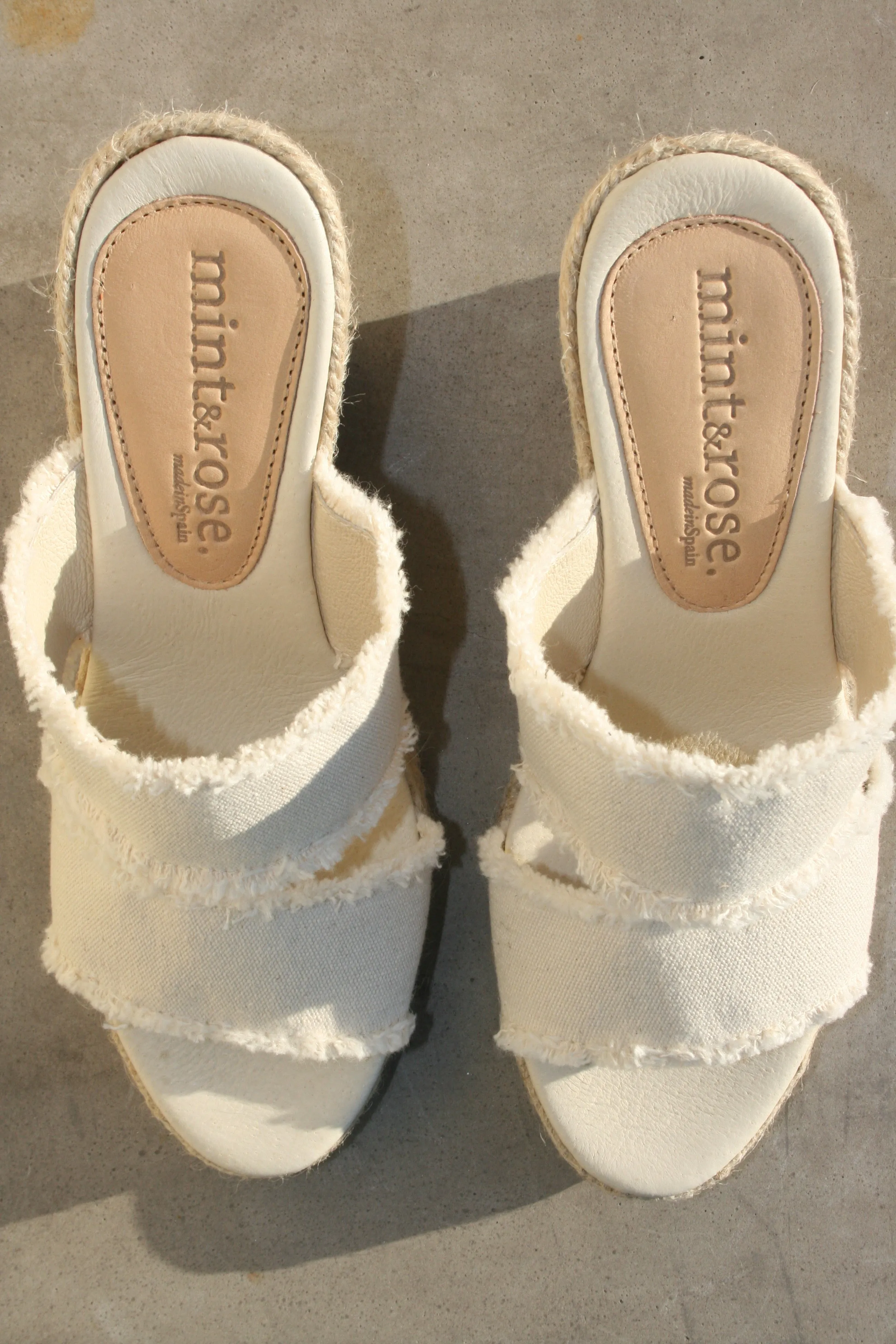 Emma Canvas Espadrille - White