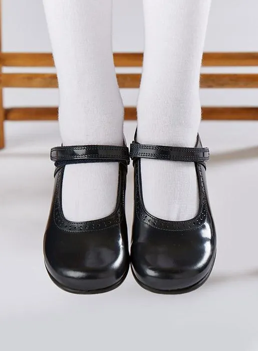 Hampton Classics Katherine School Shoes in Black