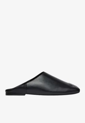 Heritage Leather Flat Mules