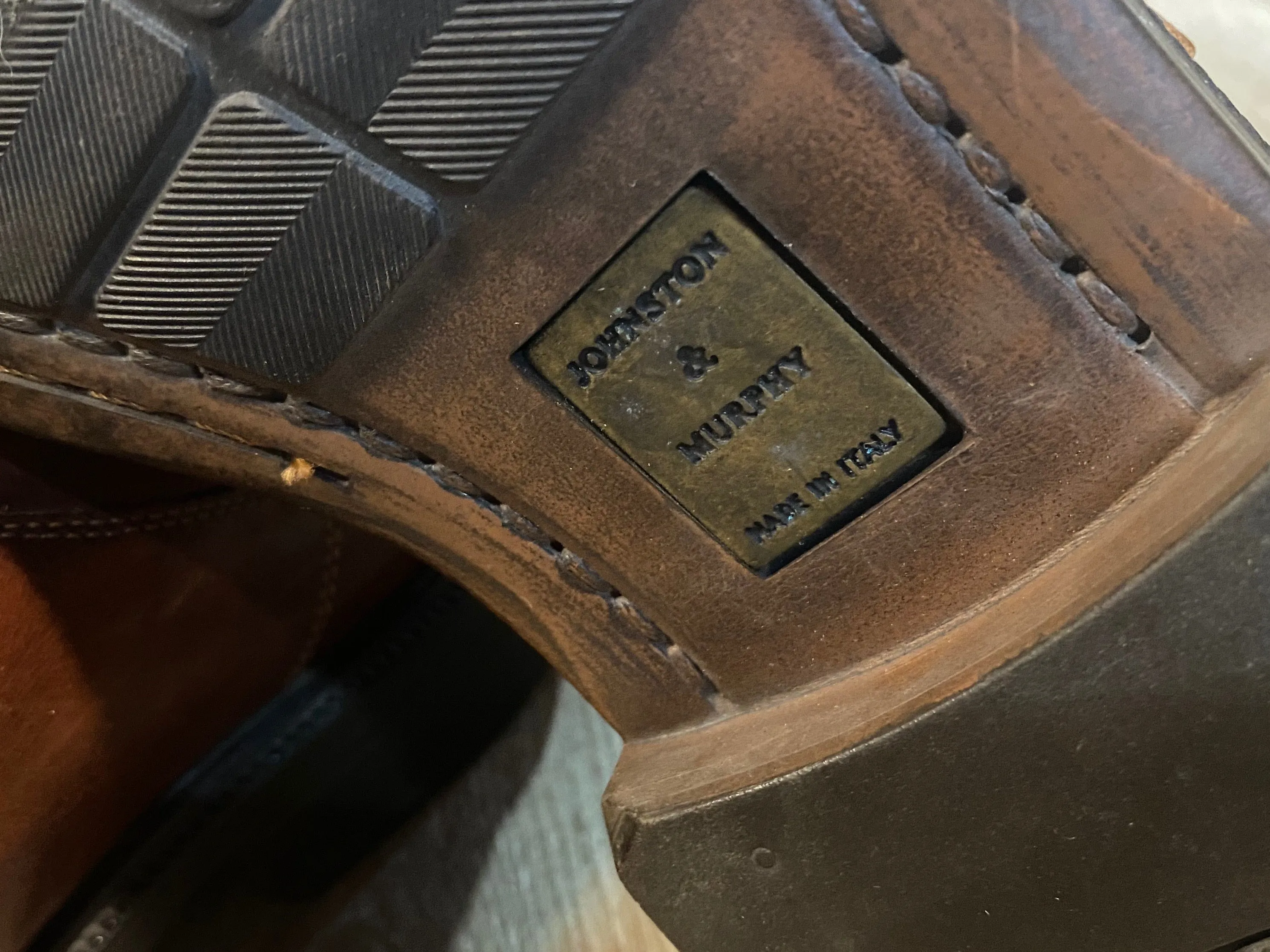 Johnston & Murphy Passport Monk Strap Shoes 8.5M 41/42 (Italy)