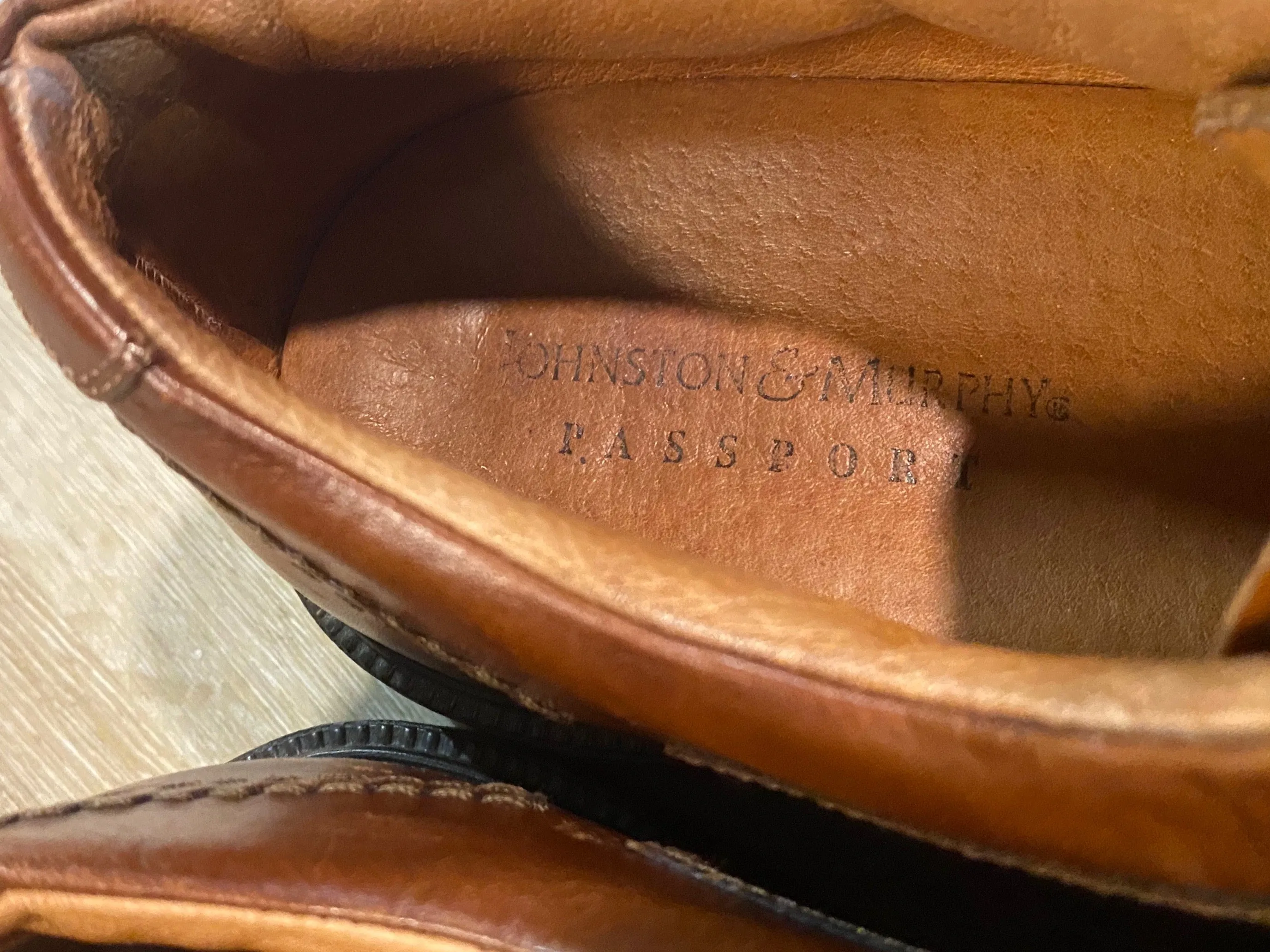 Johnston & Murphy Passport Monk Strap Shoes 8.5M 41/42 (Italy)