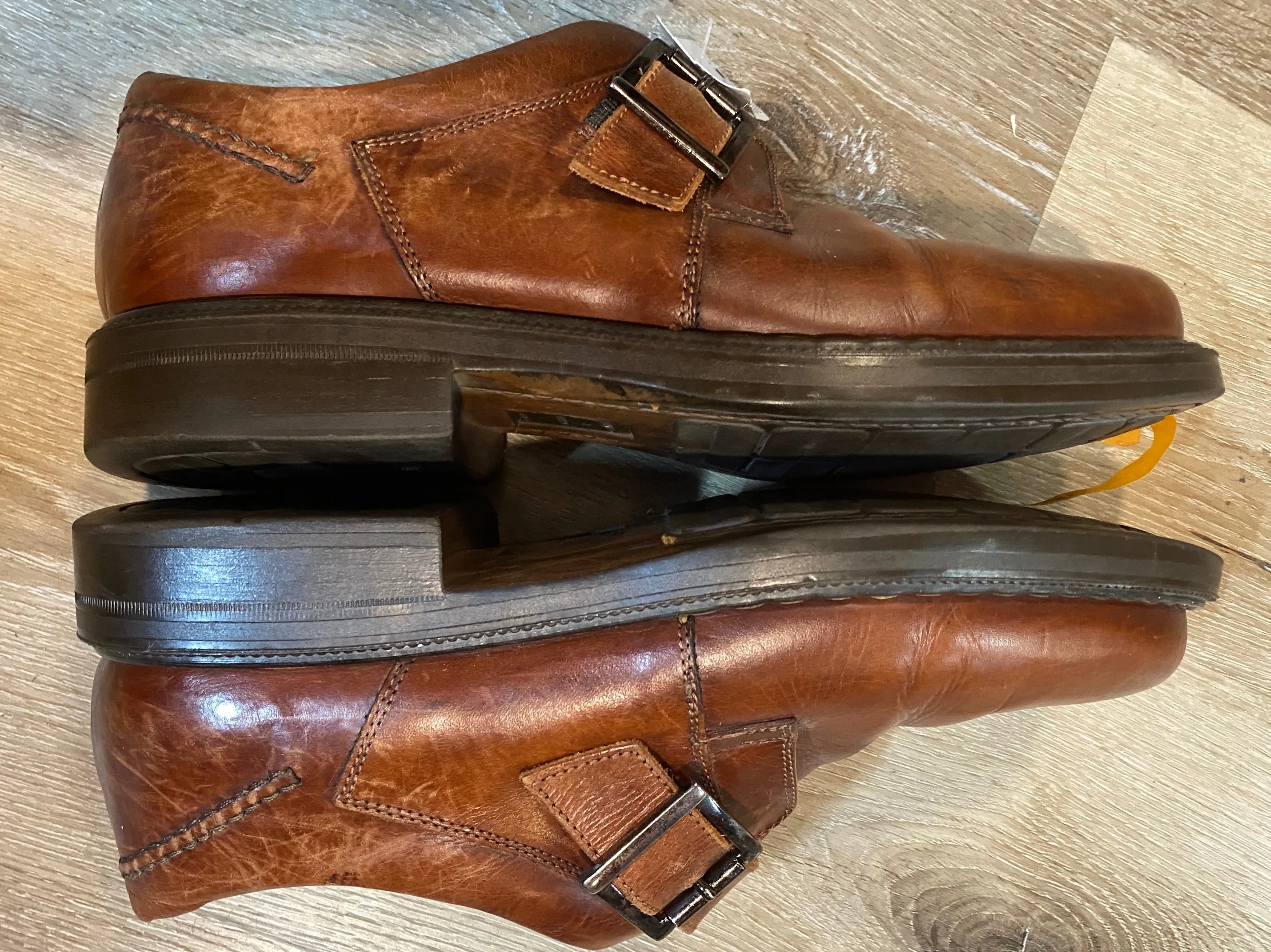 Johnston & Murphy Passport Monk Strap Shoes 8.5M 41/42 (Italy)