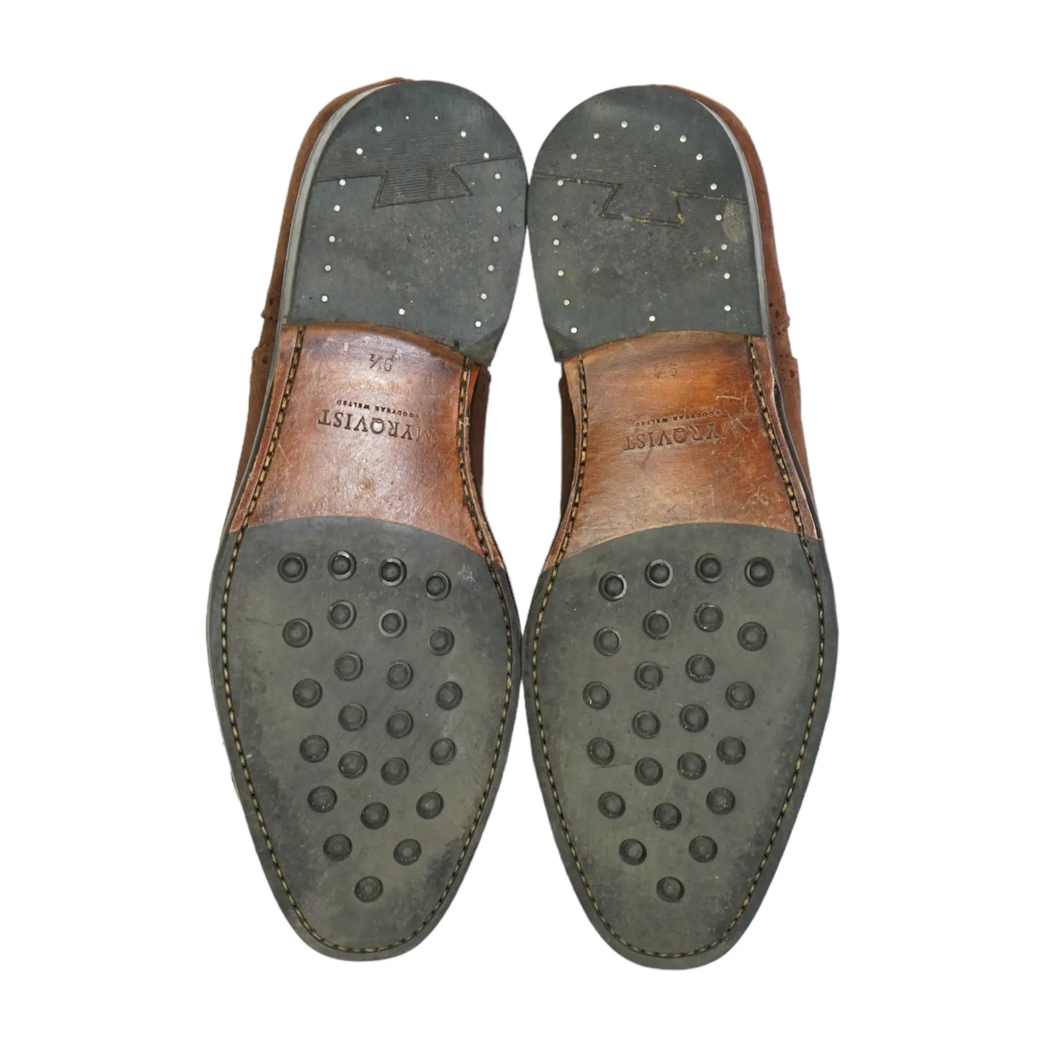 Myrqvist - Brown Suede Semi Brougue Oxford UK 9,5/EU 43,5