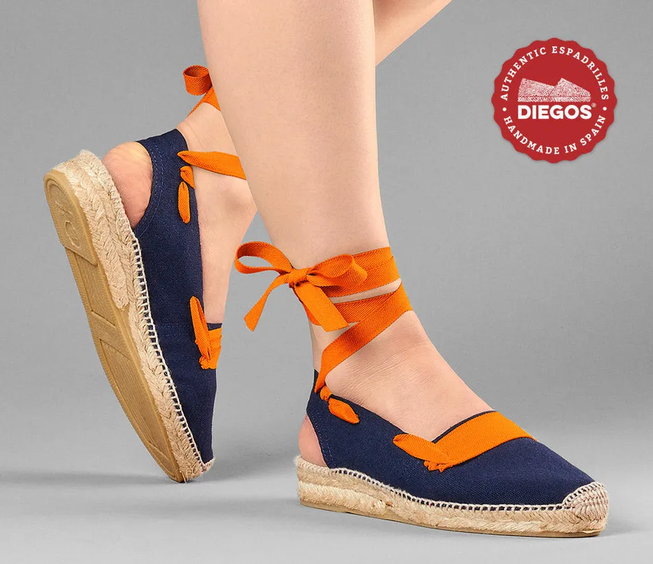 Navy basque Catalina espadrille