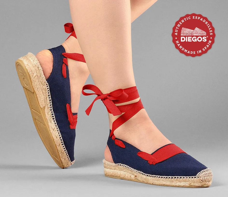 Navy basque Catalina espadrille