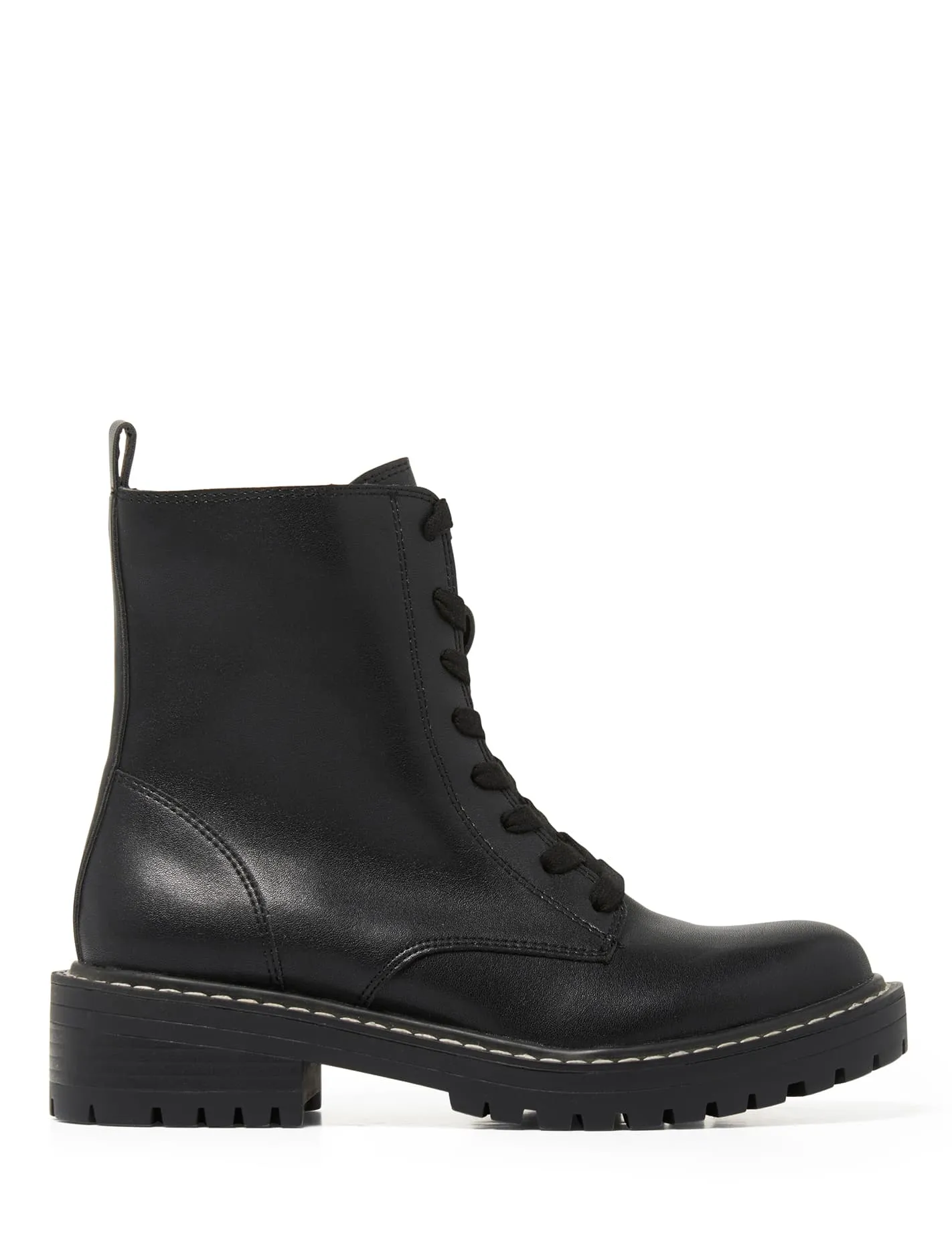 Nicola Lace Up Biker Boot
