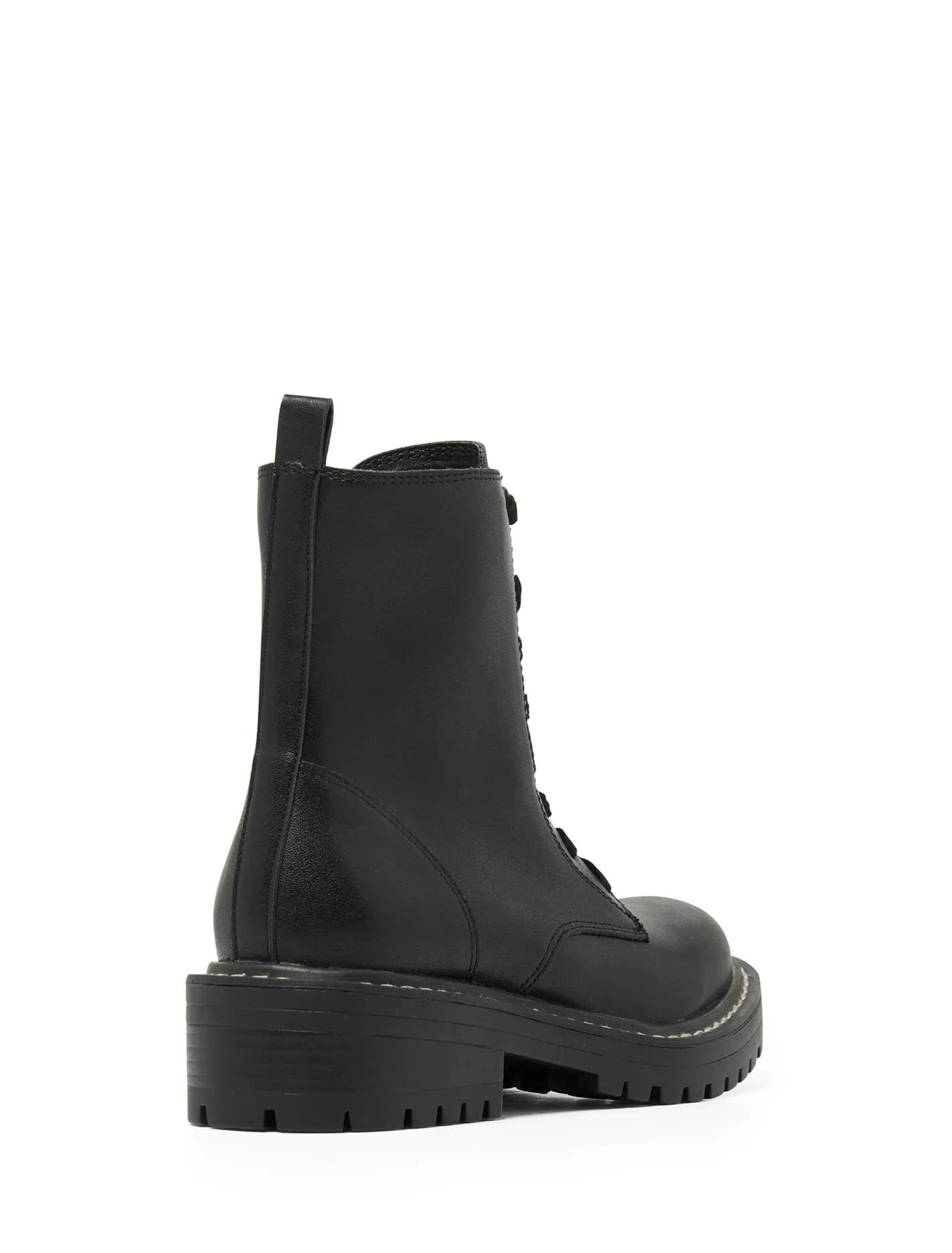 Nicola Lace Up Biker Boot