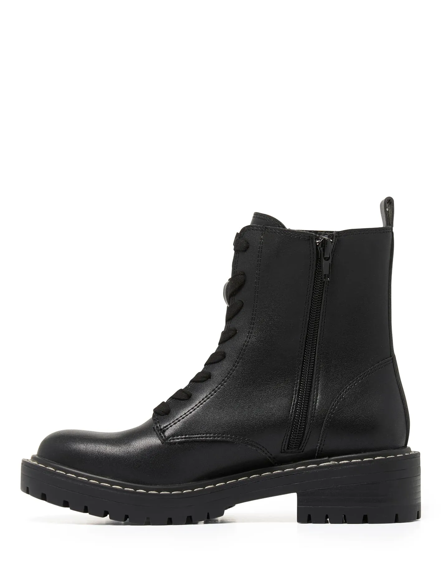 Nicola Lace Up Biker Boot