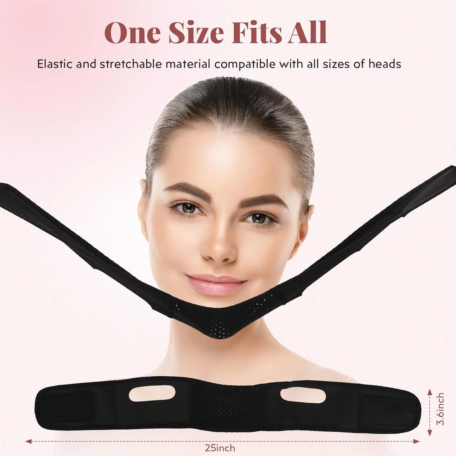 Reusable V-Line Mask, Chin Strap For SleepingLifting EffectAdjustableEasy To Use, Jawline Shaper