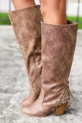 Sass it Up Taupe Boots