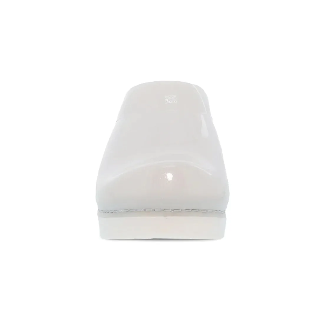Sonja Backless Translucent Mule in White