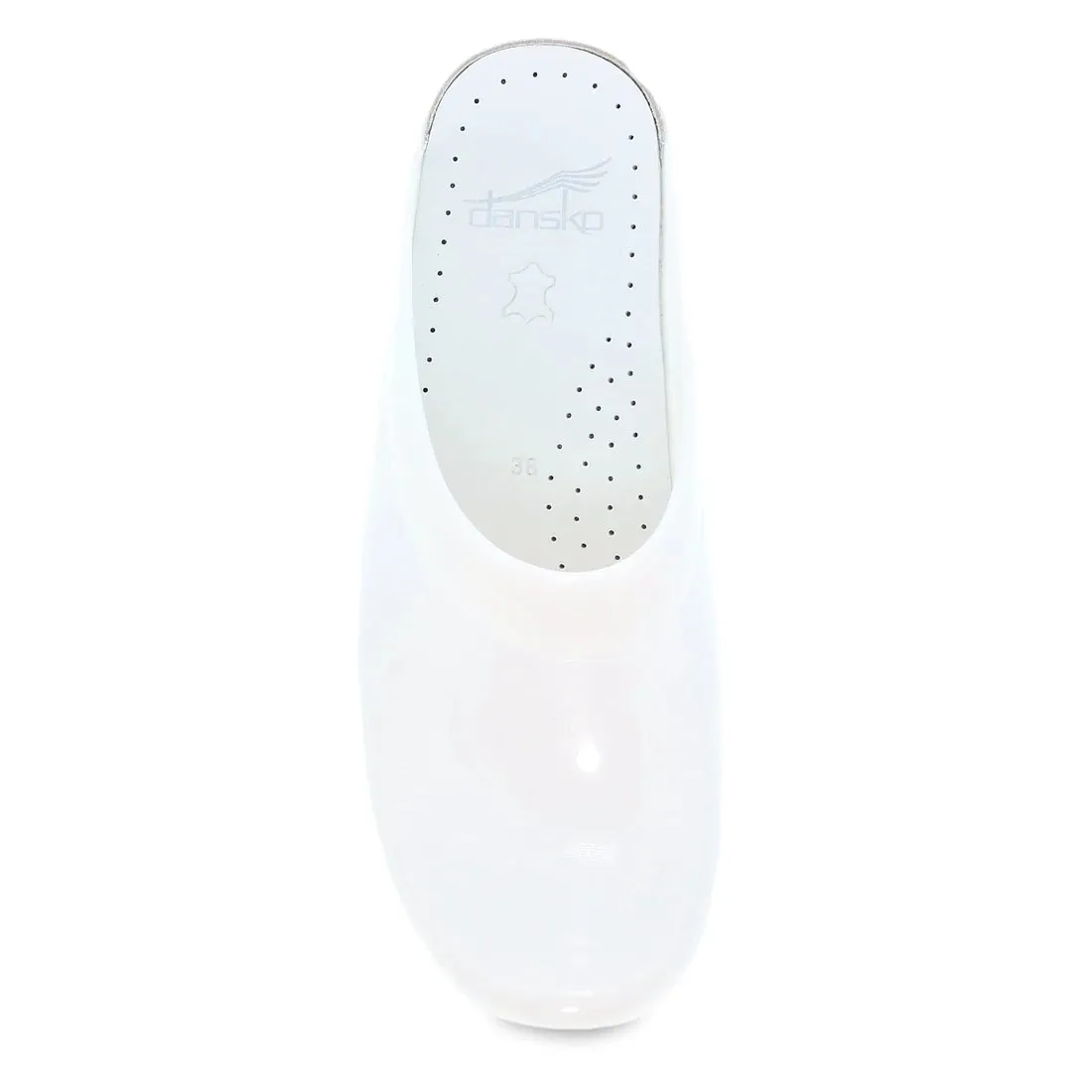 Sonja Backless Translucent Mule in White