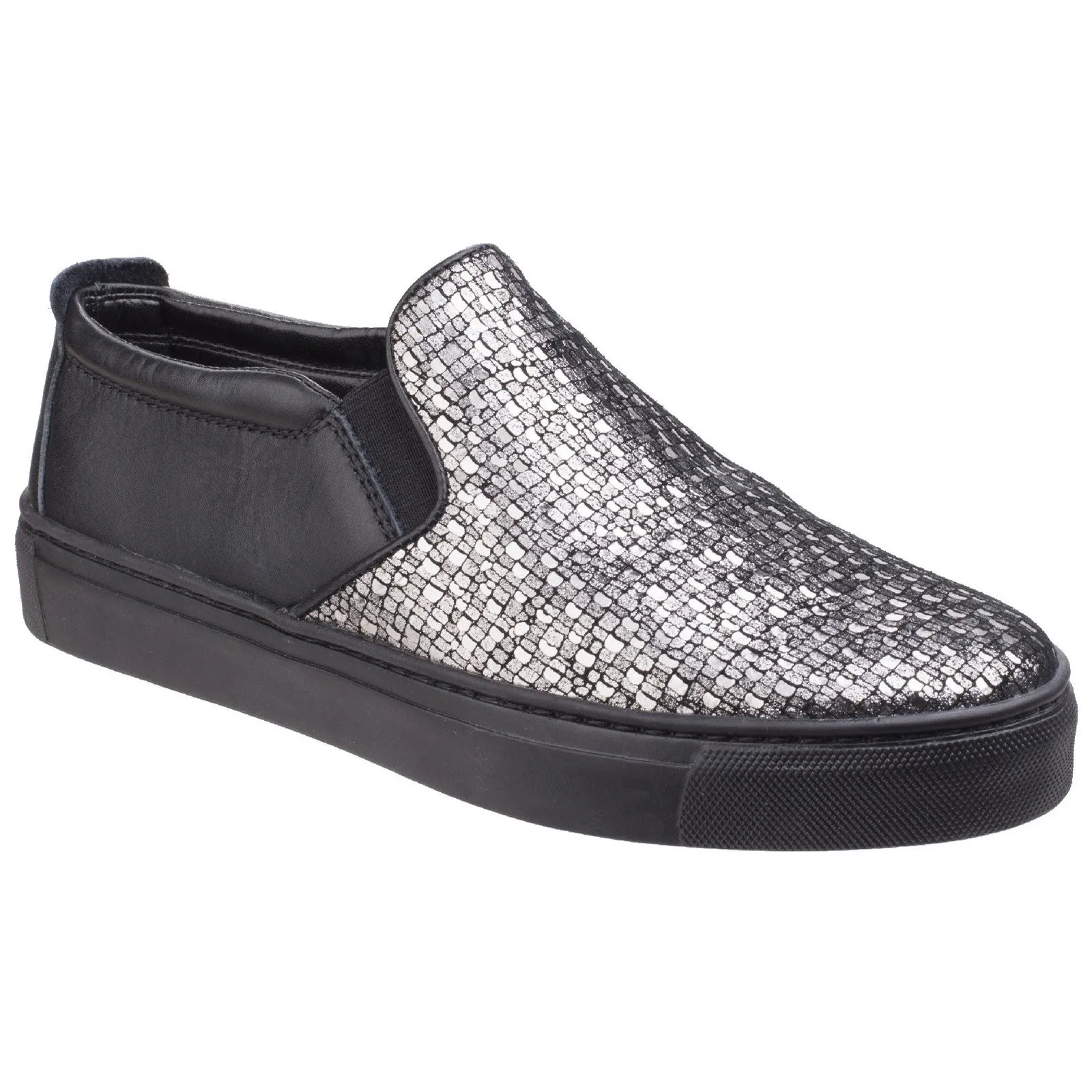 The Flexx Full Time Slip On Glitter Sneaker Flats