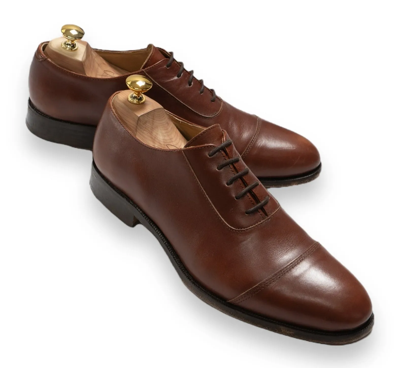 Tiger Of Sweden - Mid-Brown Cap Toe Oxfords 44