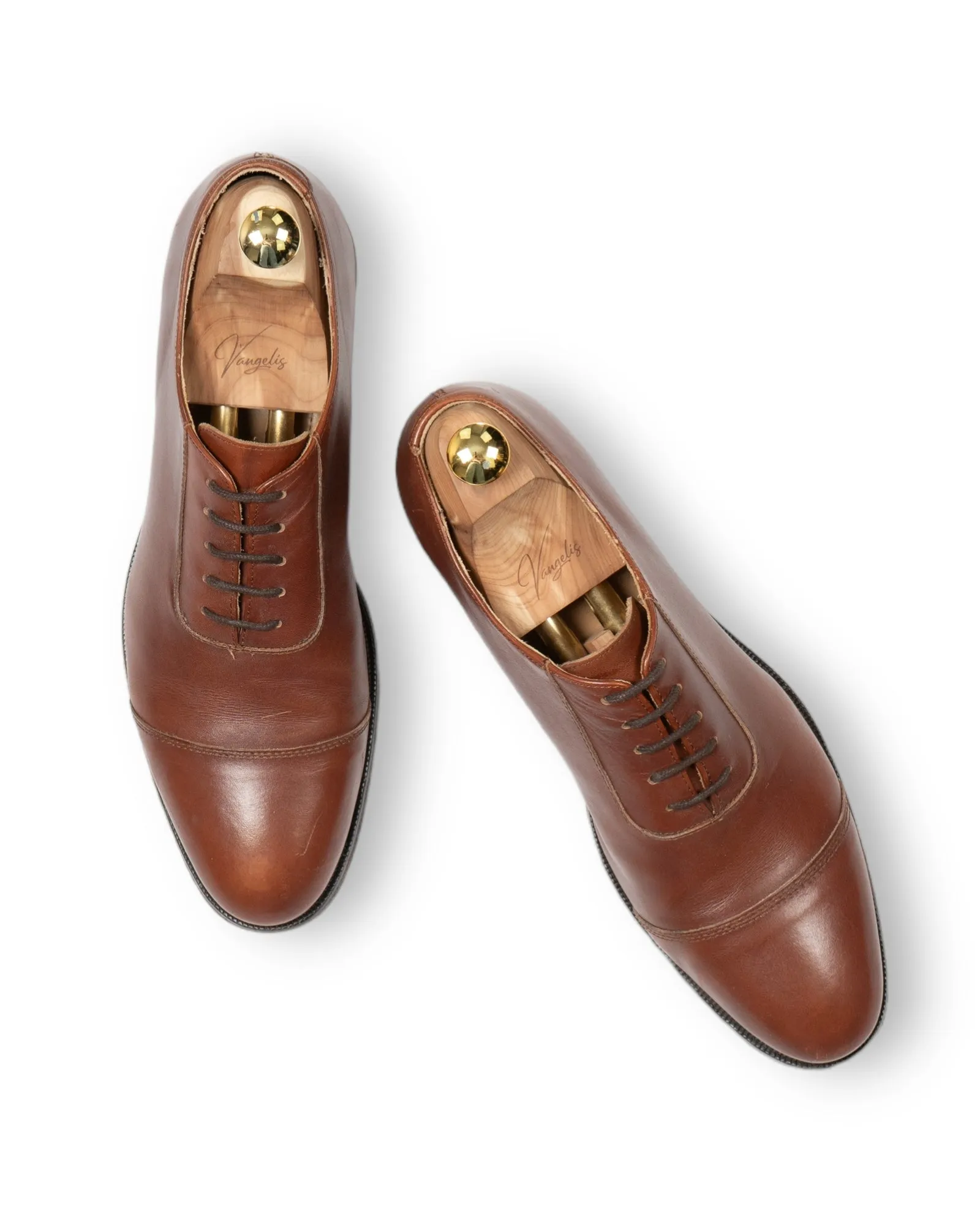 Tiger Of Sweden - Mid-Brown Cap Toe Oxfords 44