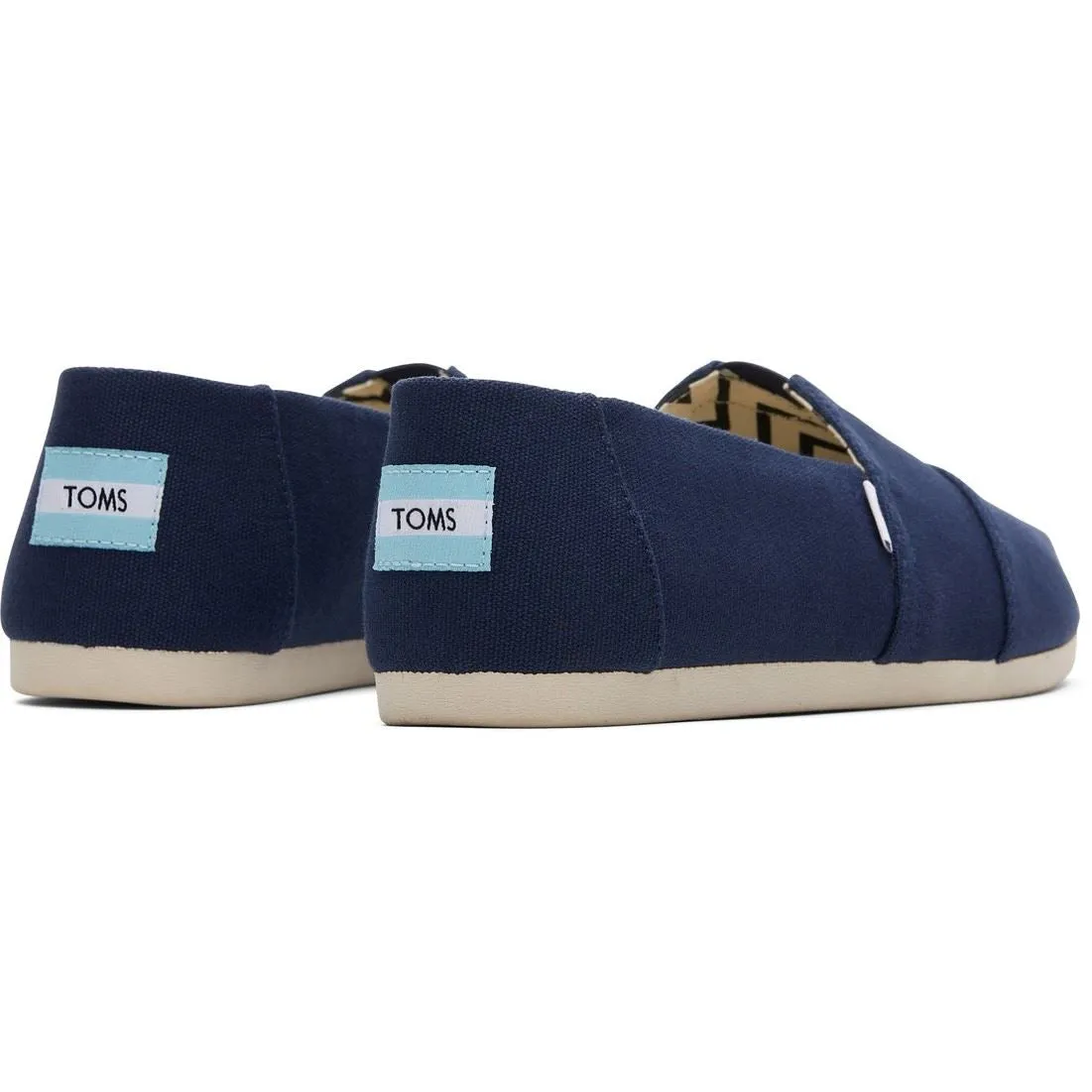 TOMS Alpargata Navy 100% Cotton Male Slip On Mens Shoes