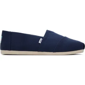 TOMS Alpargata Navy 100% Cotton Male Slip On Mens Shoes