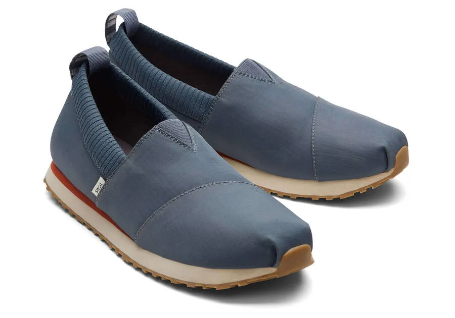 TOMS Mens Alpargata Resident Ripstop Espadrille - Dark Slate