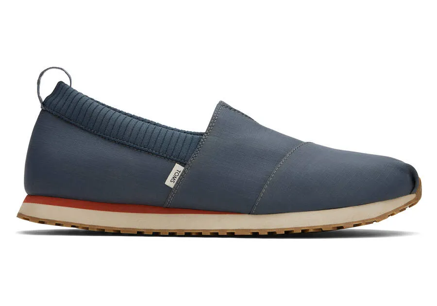 TOMS Mens Alpargata Resident Ripstop Espadrille - Dark Slate