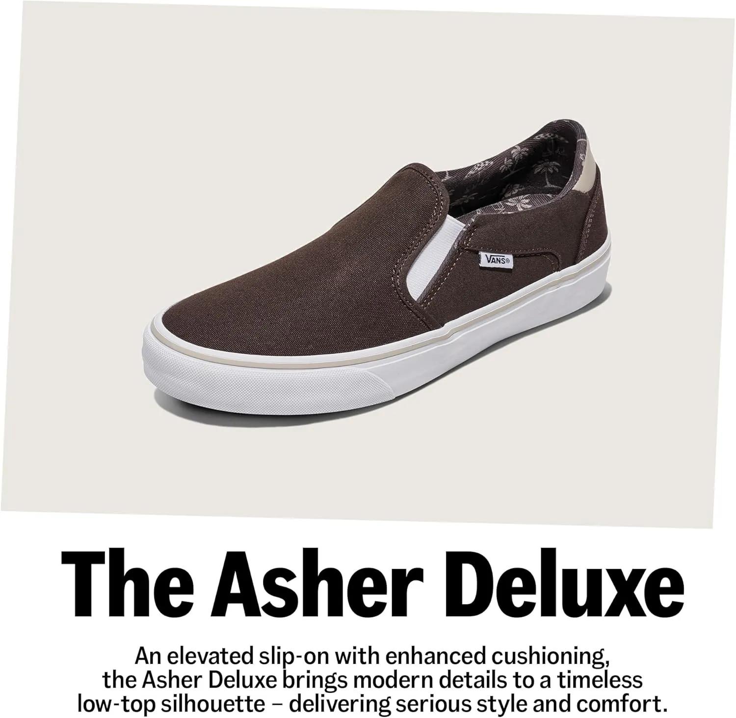 Vans Men's Asher Deluxe Slip-On Shoe