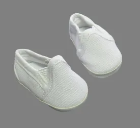 Wellie Wisher 14 inch Doll Canvas Shoes: White